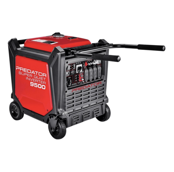 Predator 9500 Watt Super Quiet Inverter Generator 7600W Running 459cc Electric Start CO Secure