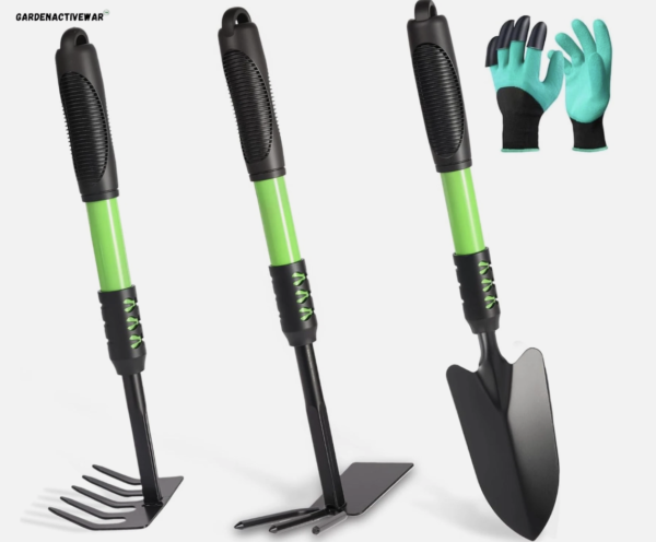 Gardenactivewar Tools Set, 4 Pack Gardening Tools, Stainless Steel Heavy Duty Hand