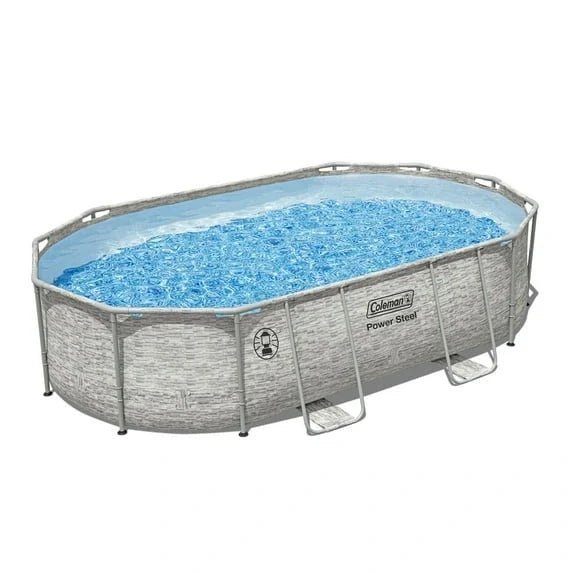 Coleman Power Steel 16 x 10 x 42 Oval Above Ground Pool Set