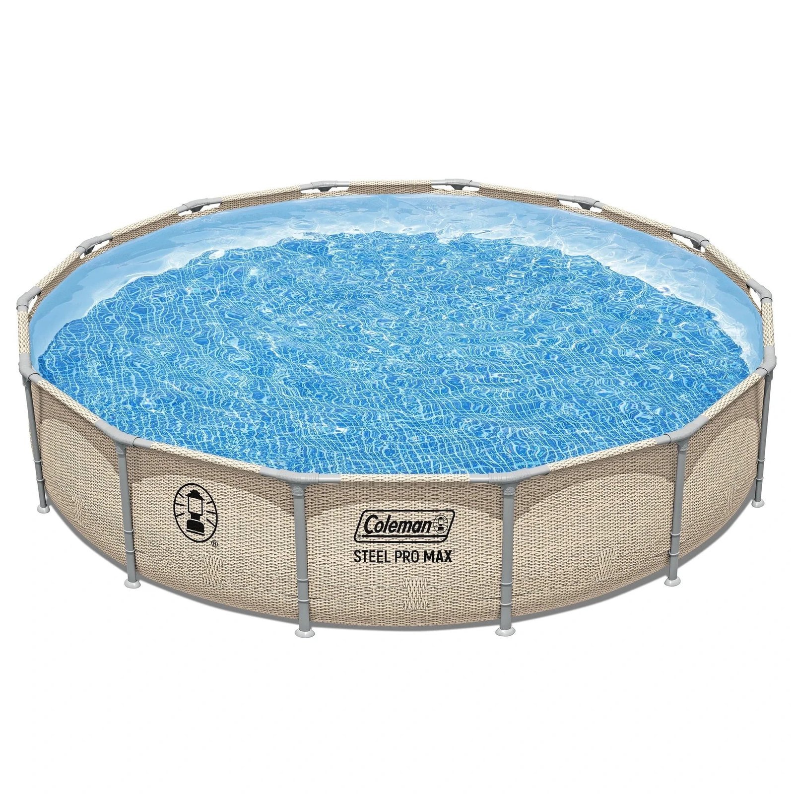 Coleman Steel Pro Max 14 x 33 Round Metal Frame Above Ground Pool Set ...