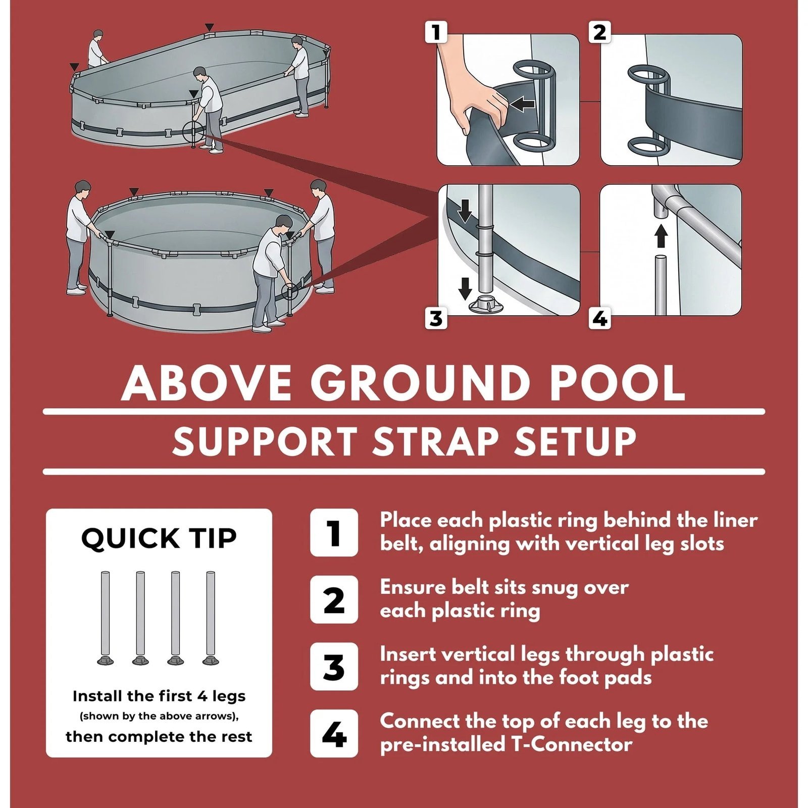 Coleman Steel Pro Max 14 x 33 Round Metal Frame Above Ground Pool Set ...